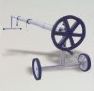 Auf- u. Abrollvorrichtung für Luftpolsterfolie