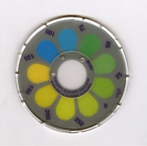 Contour Komparator-Scheibe "ALKALINITÄT"