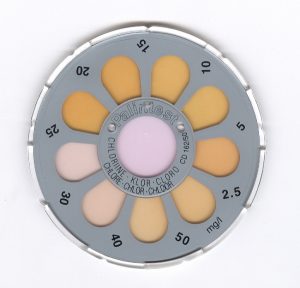 Contour Komparator-Scheibe "CHLOR HR" 2,5 - 50 mg/l