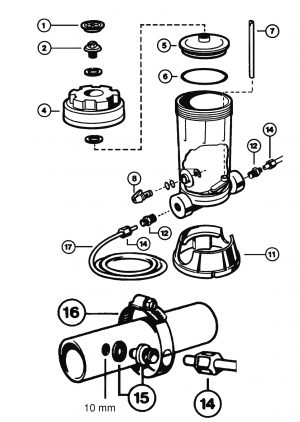 Chlor-/Brom-Dosierer-Ersatzteile