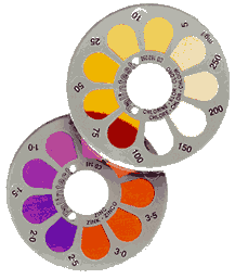 Farbscheiben für Palintest Komparatoren