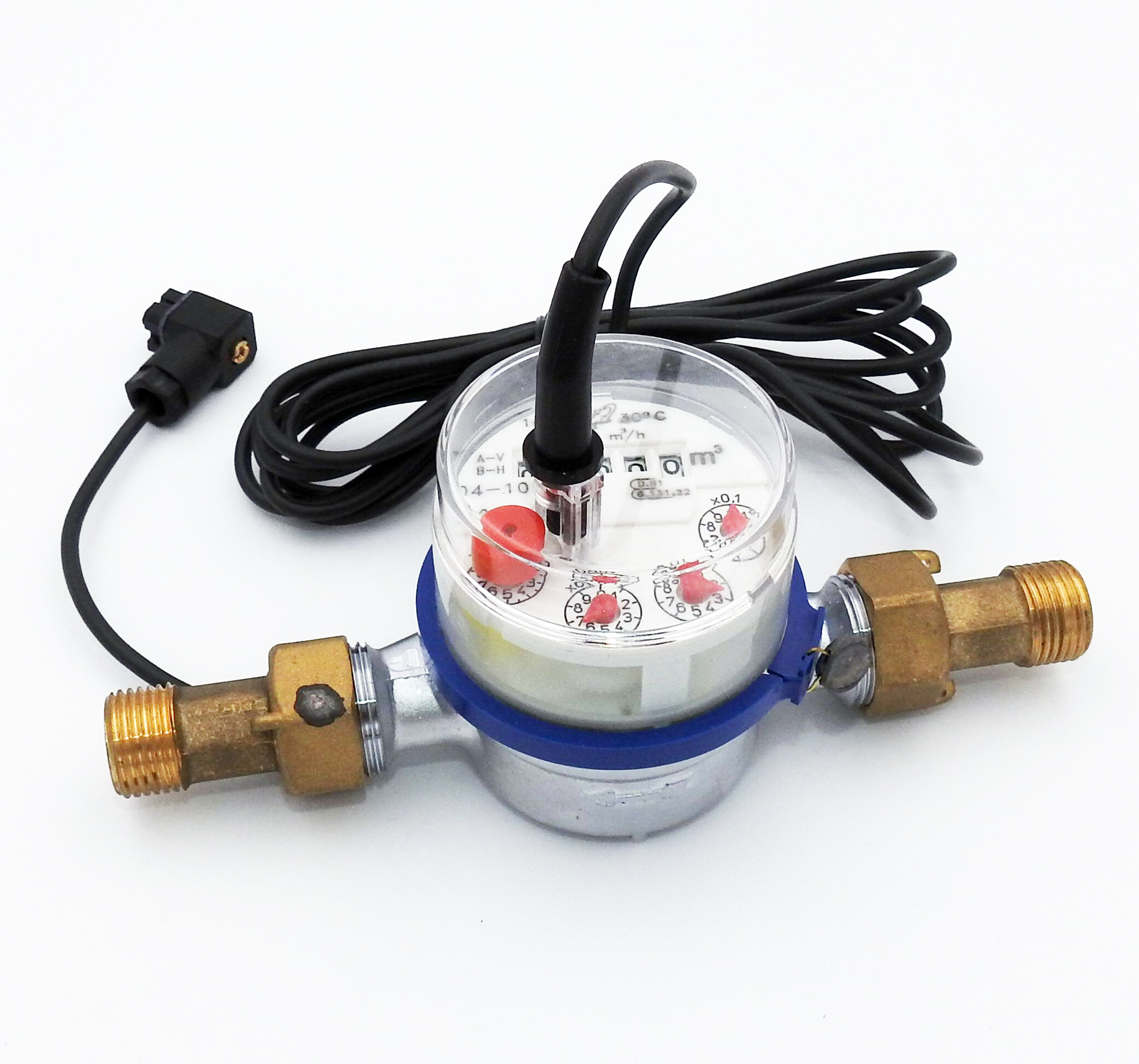 Wasserzähler mit Impulsgeber: DN 15 = 0,5", 4 Impulse/Liter